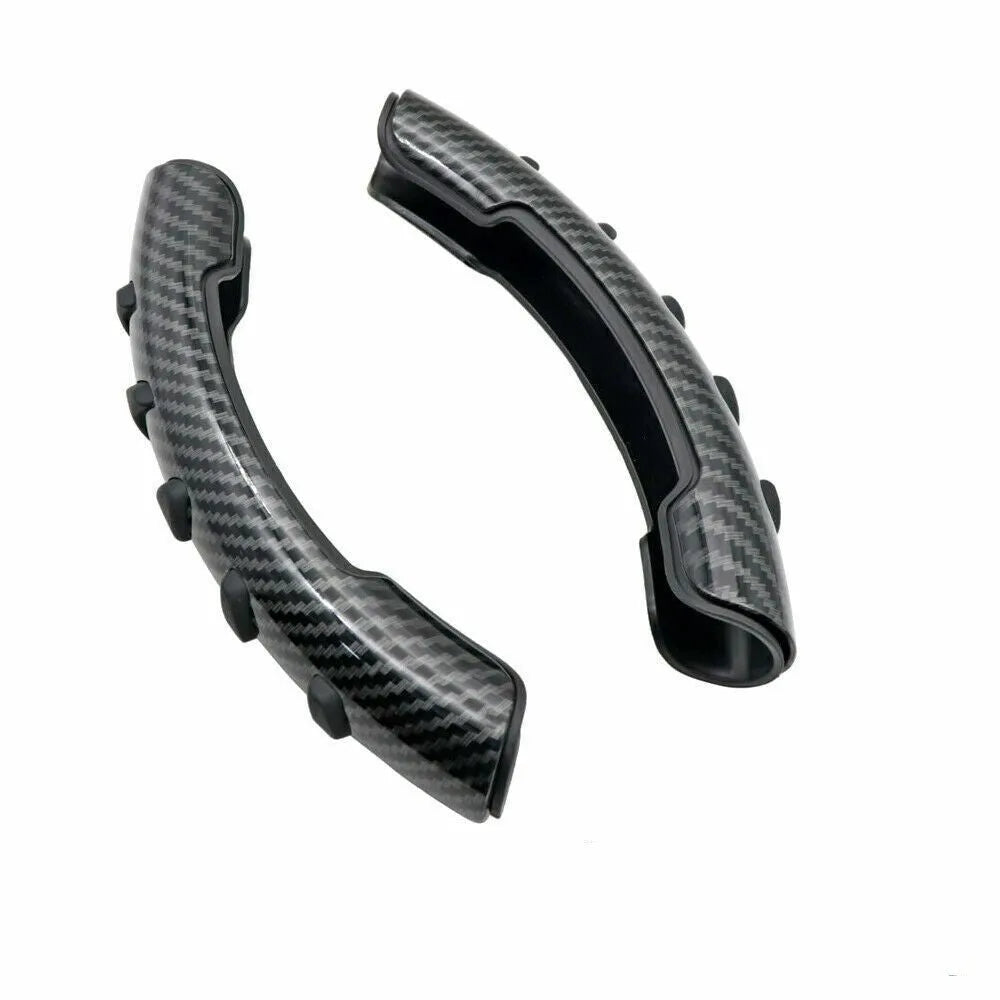 Carbon fibre black fibre steering wheel anti-skid sleeve for a 38cm diameter wheel.
