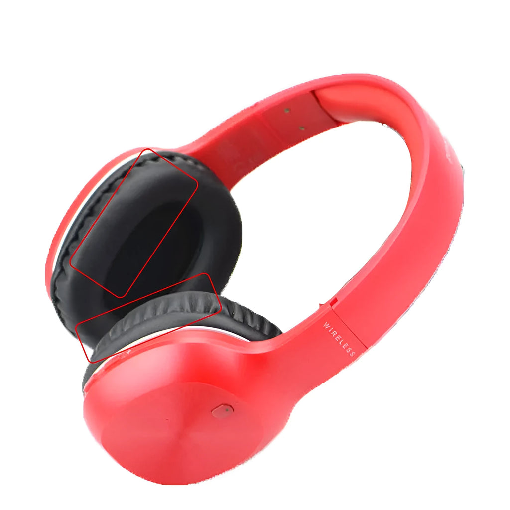 Black protein skin ear cushion replacement for Walker W820BT headphones oval shape