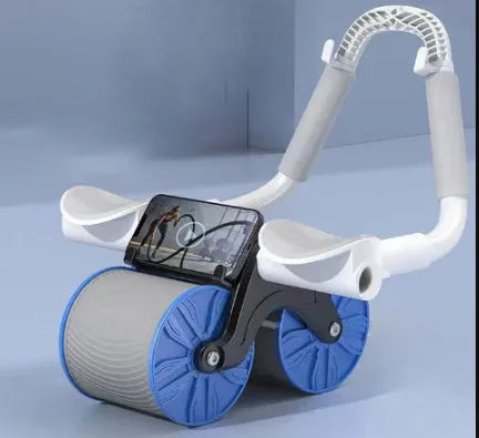 Automatic rebound abdominal wheel with matching lock edge yoga mat set for core exercises