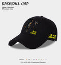 Men's casual baseball cap in beige, black, and blue colour options with polyester fabric