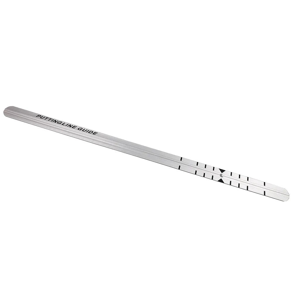 Aluminium golf putting track guide 91cm x 4.1cm push rod ruler with optional leather storage case