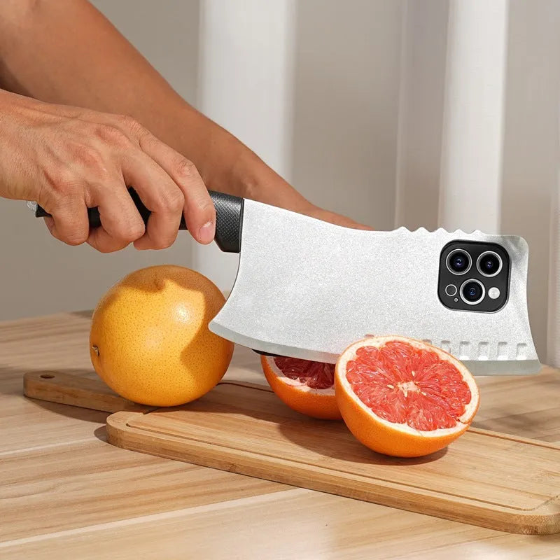 Quirky kitchen knife design phone case TPU PC all-inclusive for iPhone in black