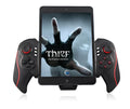 Wireless telescopic game controller extended to hold mobile phone with USB-C connection