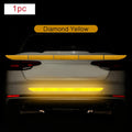 Rear trunk reflective sticker in blue colour with nano adhesive for night visibility