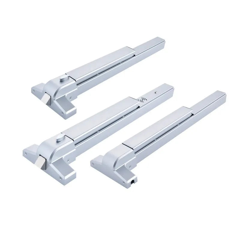 Stainless steel fire safety push door lock with external handle for 65cm single doors