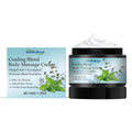 50g body massage cream with peppermint extract, cineole and ceramide, white topical cream in a single 50g pack