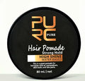 80mL pot of black non-greasy styling hair wax for short hair