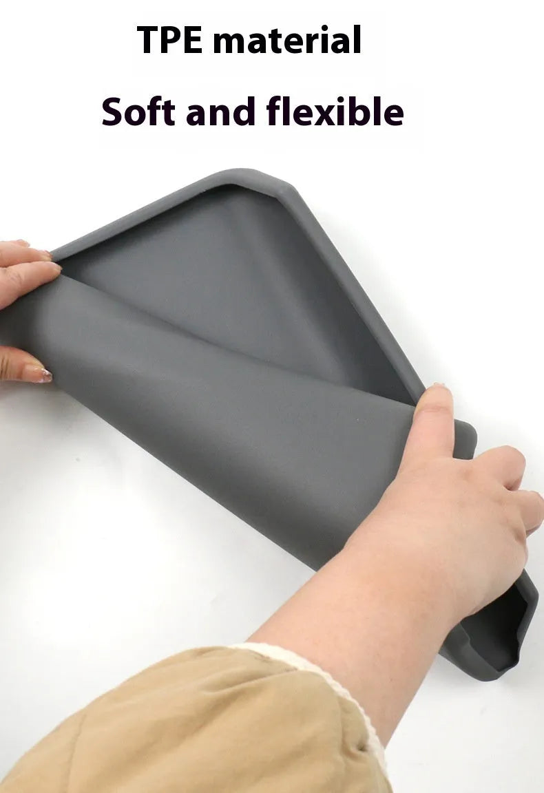 Huanxin TPE central control armrest box protective cover for Tesla Model 3 in black colour