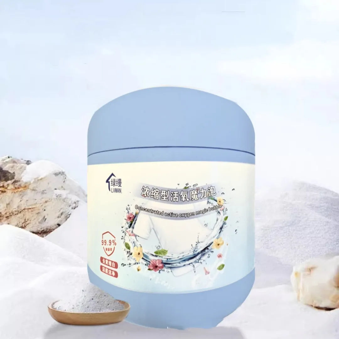 A 400g bottle of active oxygen laundry bleaching powder for stain removal.