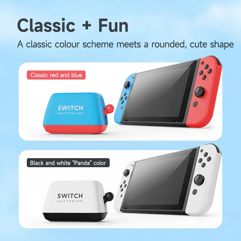 Nintendo Switch game card storage box in green colour with silicone anti-slip base.