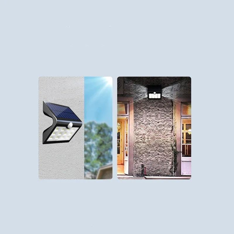 Solar powered garden wall light with compact design and weather-resistant housing