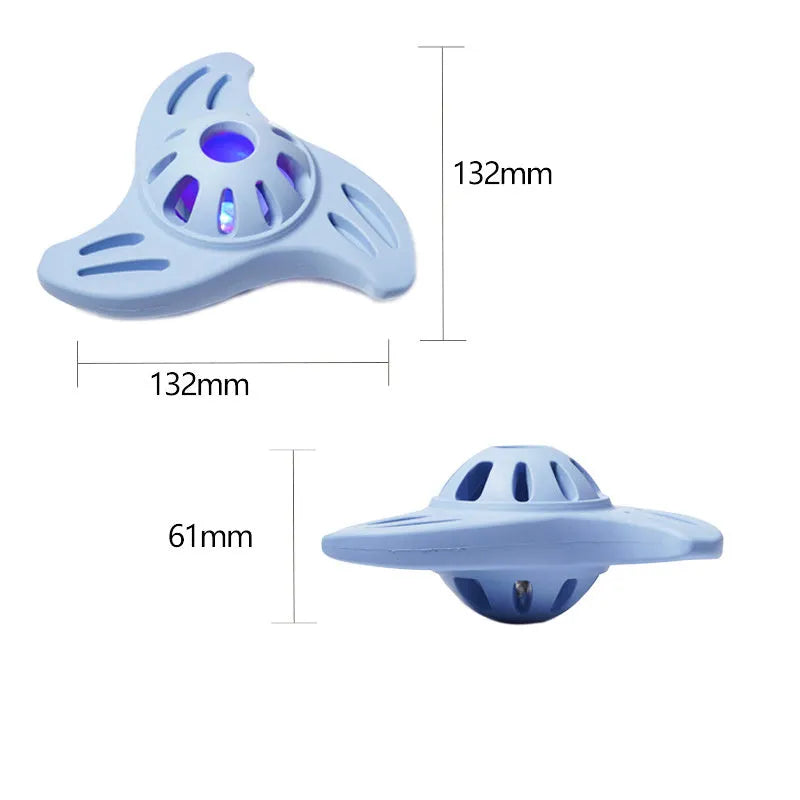 Blue nylon Boomerang Molar dog chew toy for medium and large puppies.