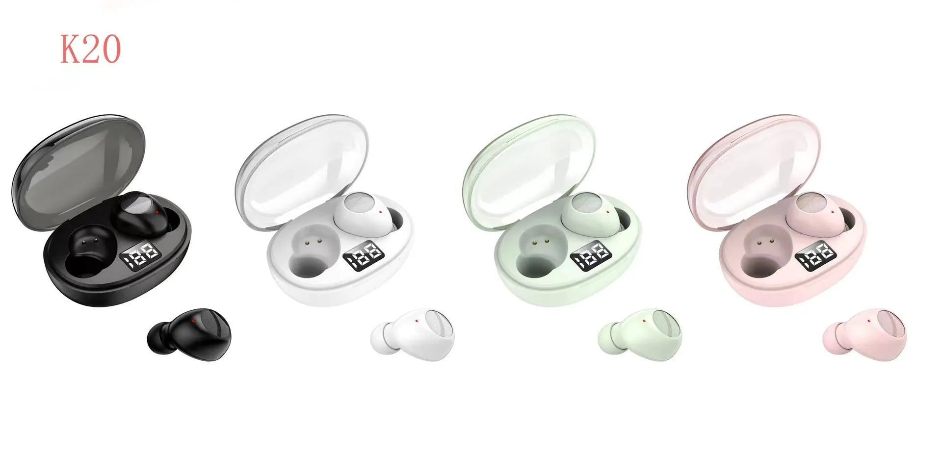 Bluetooth TWS earbuds with touch controls and 10m wireless range