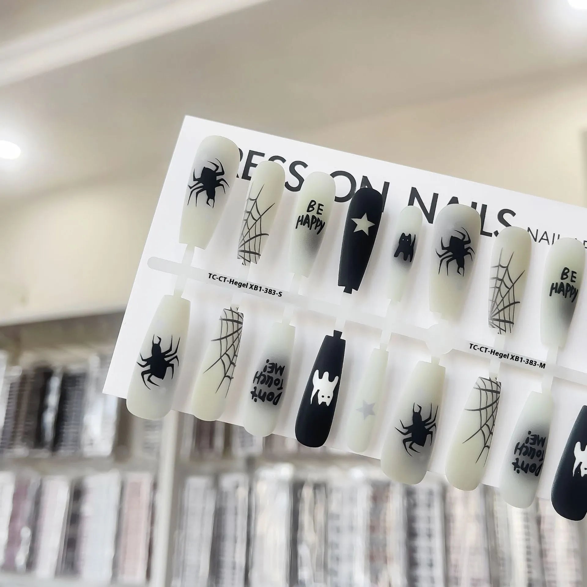 Cartoon ancient style nail stickers 40 pieces with glossy seal layer for ladies retro nail art