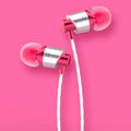 Black wired in-ear headphones with microphone on a 1.2m cable and 3.5mm plug.