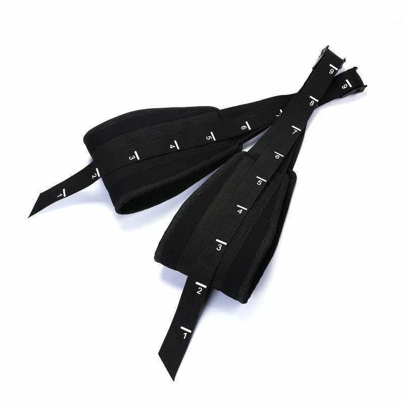 Black cantilever training band pair for pull up bar and horizontal bar abdominal muscle training