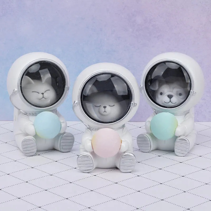 Resin animal starry sky night light with LED lighting and battery operation