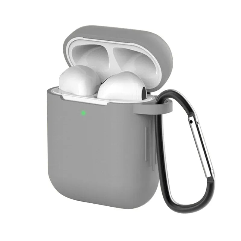 Liquid silicone cover for AirPods 1st and 2nd generation case in multiple colour options