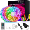 20-metre RGB LED strip light with 360 SMD 5050 diodes and 44-key remote control for room decoration