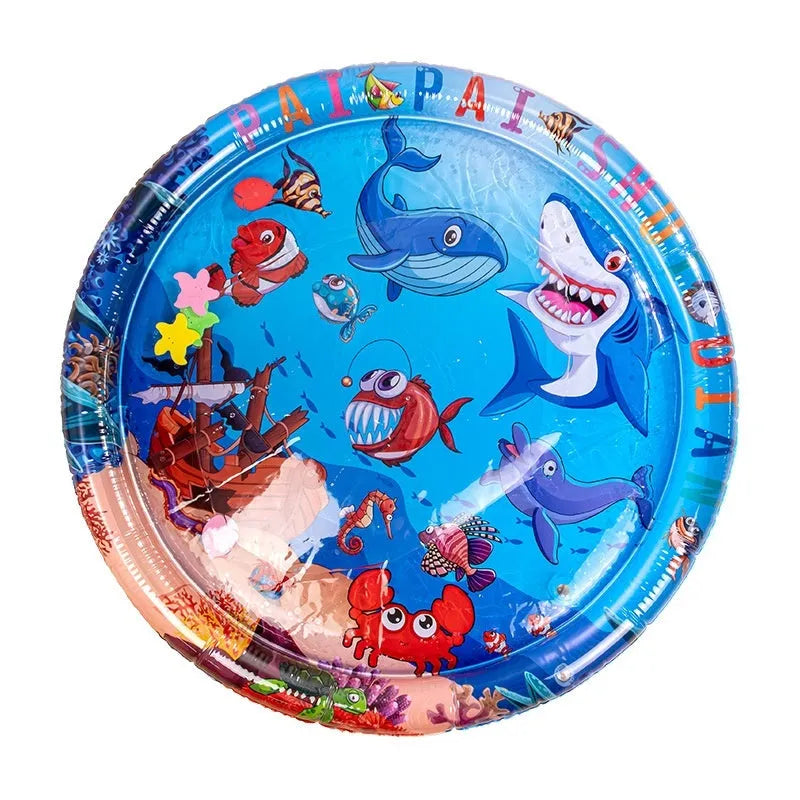PVC inflatable pet water cooling mattress with Dolphin design in 65cm size
