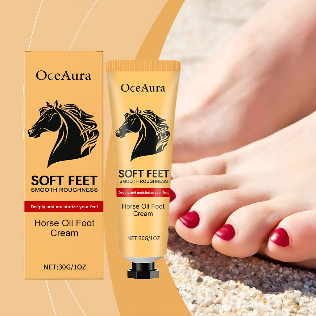 30g jar of foot and neck care cream with horse oil for skin hydration