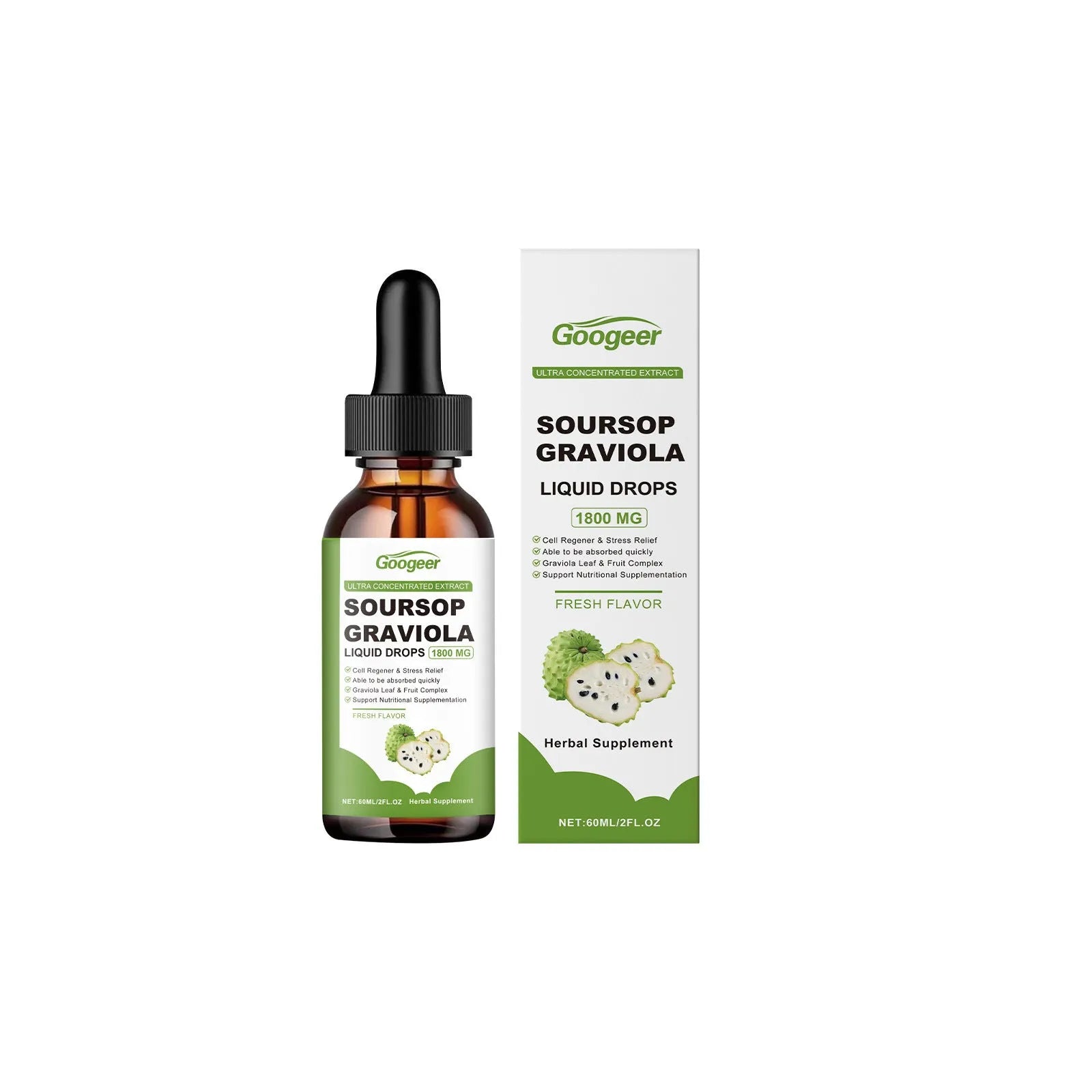 Googeer 60ml body treatment liquid drops bottle for universal skin care