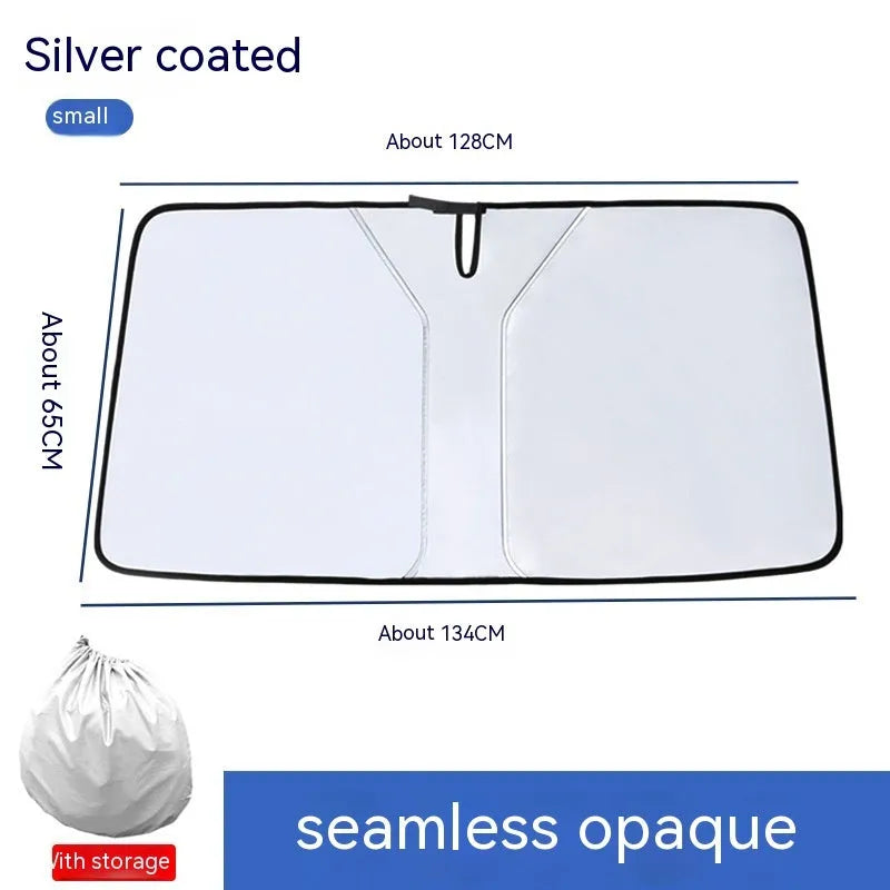 Car double ring front shield sun shade for windscreen sun protection.
