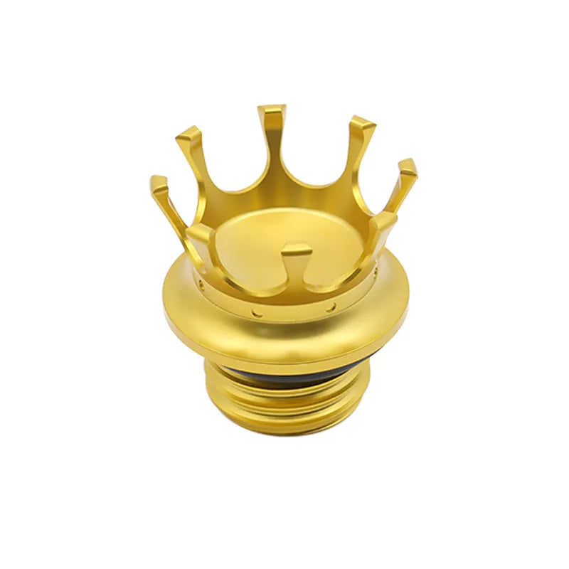 Chrome-plated aluminium fuel tank cap for Harley Davidson motorcycle