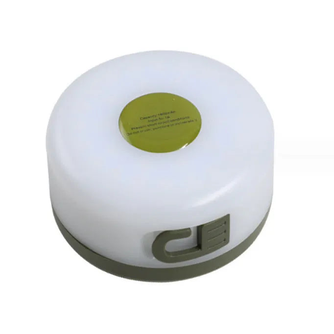 Rechargeable outdoor tent string lighting with 30 LEDs along 8 metres of flexible material