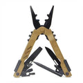 Multifunctional 2cr13 stainless steel telescopic pliers with blade length 3.8cm full length 168mm in black colour