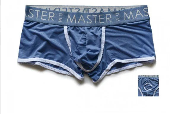 Men's low waist quick-drying shorts in lightweight ice silk fabric in solid colours