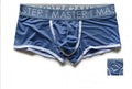 Men's low waist quick-drying shorts in lightweight ice silk fabric in solid colours