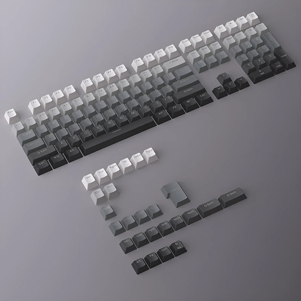 Polar Day Gradient engraved luminous PBT key cap set for mechanical keyboards, 290 x 160 x 30mm, double injection moulded