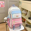 Student portable burden alleviation backpack for middle school high school girls in large capacity, available in multiple colours
