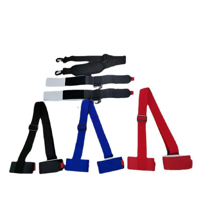 Adjustable hook and loop skiing bandage strap in four colour options