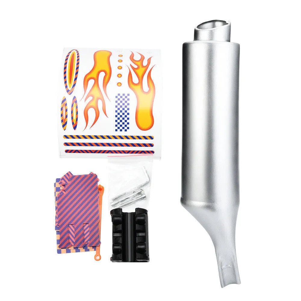 Motorcycle engine sound effect loudspeaker for bicycle bike, PE tube, 39cm packed size, with sound cards and bracket