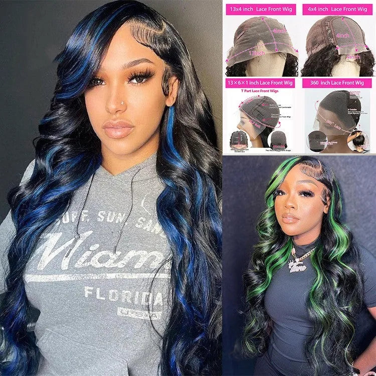 Real human hair lace front wig with 4x4 lace in a Star Fashion style, showing long hair length.