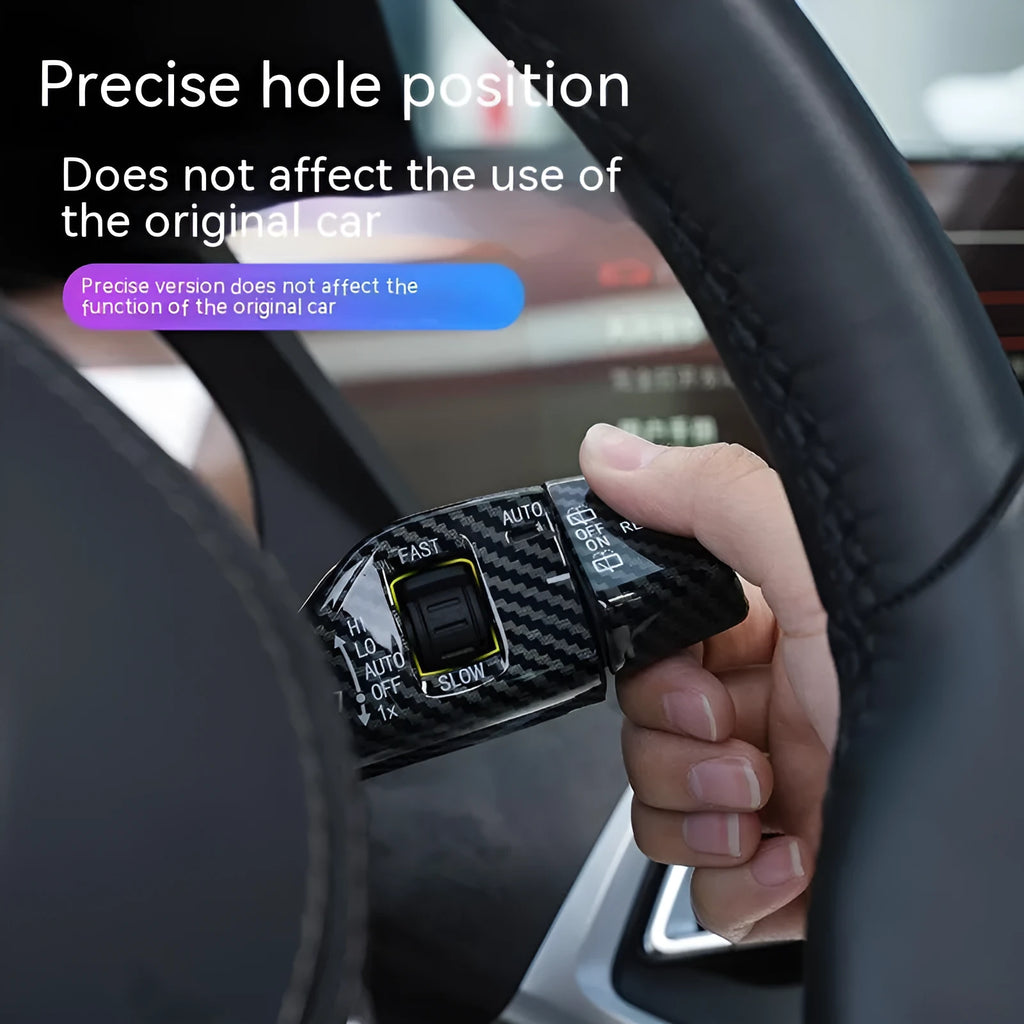 ABS steering lamp switch rod decoration carbon fibre pattern for car model lever cover