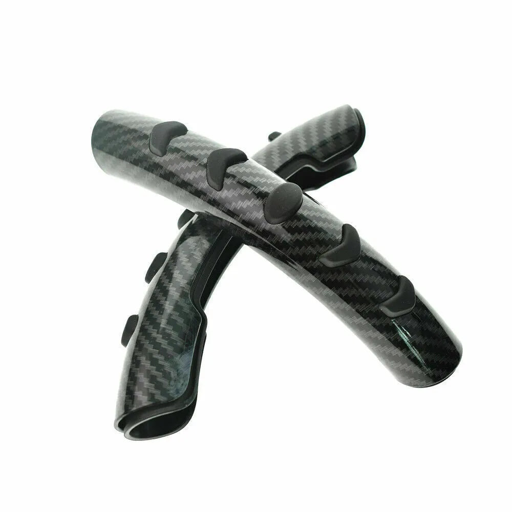 Carbon fibre black fibre steering wheel anti-slip sleeve for 38cm diameter wheels.