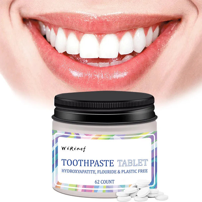 TP19 solid toothpaste tablets in portable packaging, 62 pieces for travel oral hygiene
