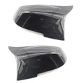 Paint bright black modified horn rearview mirror shell for BMW 3 Series and 4 Series F-model cars.