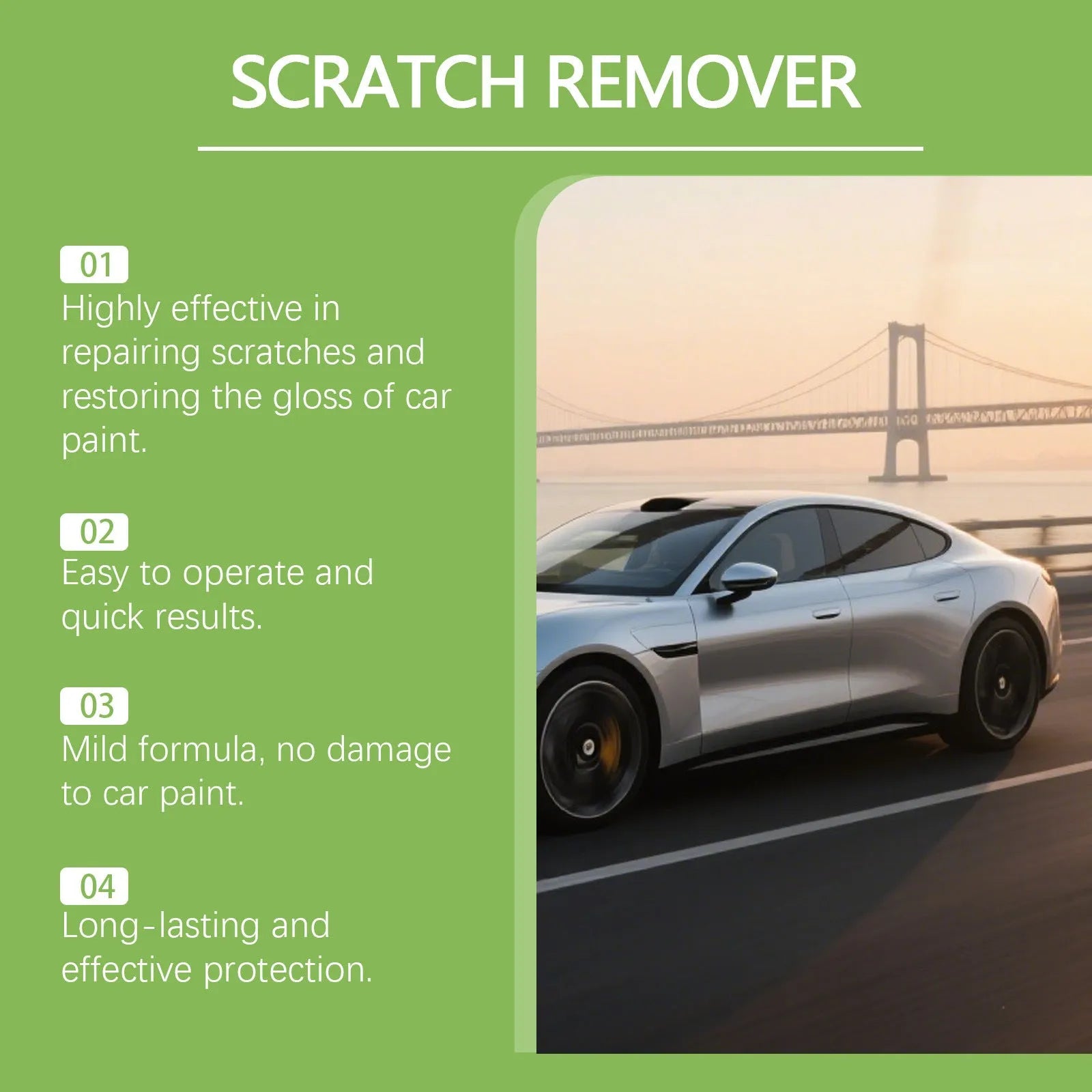 100g tube of car paint scratch recovery cream with 3.8cm diameter on a clean surface