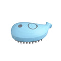 Three-in-one pet spray comb for dogs and cats in sky blue with ABS build and spray function