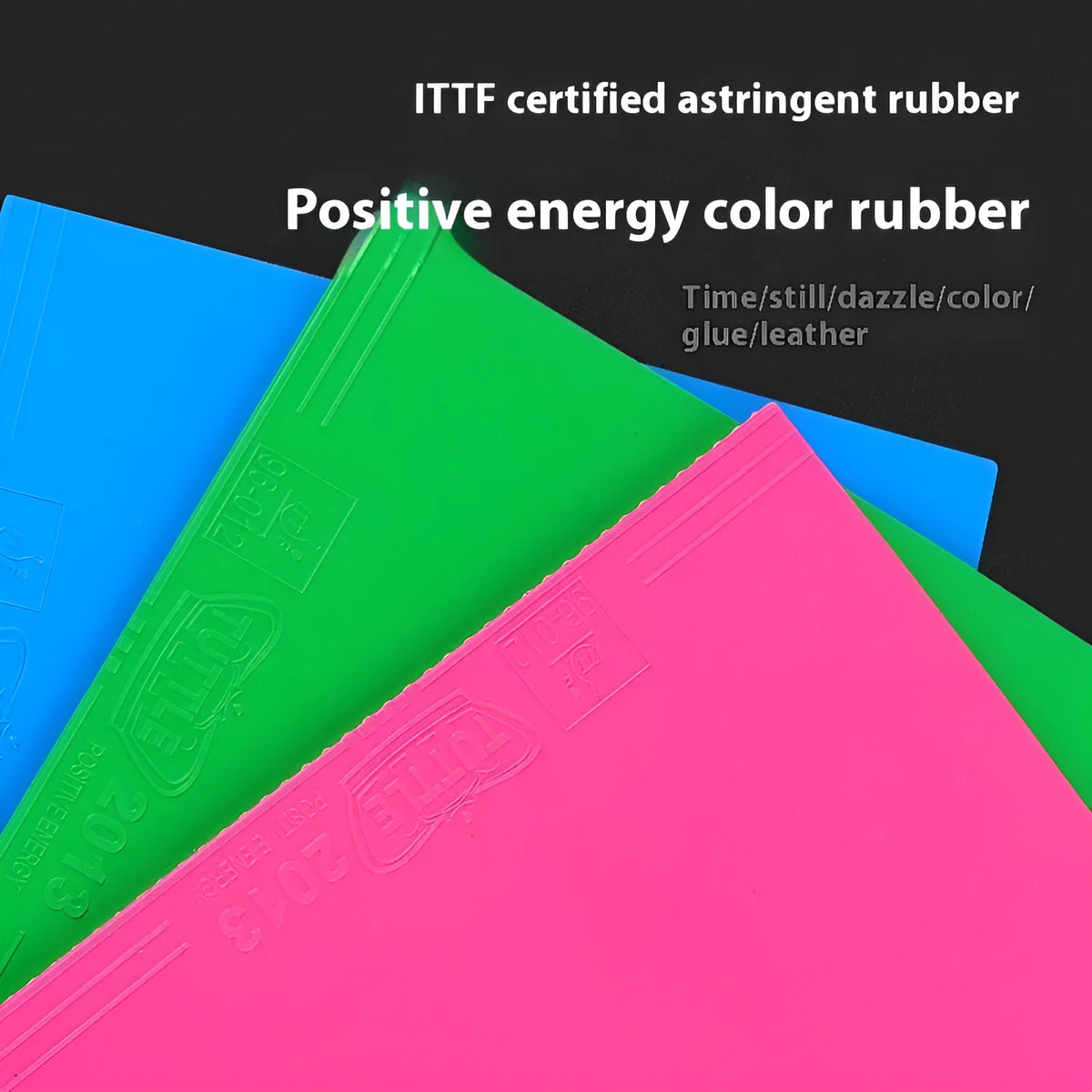 High elasticity table tennis racket cover rubber with inner sponge astringency surface in blue