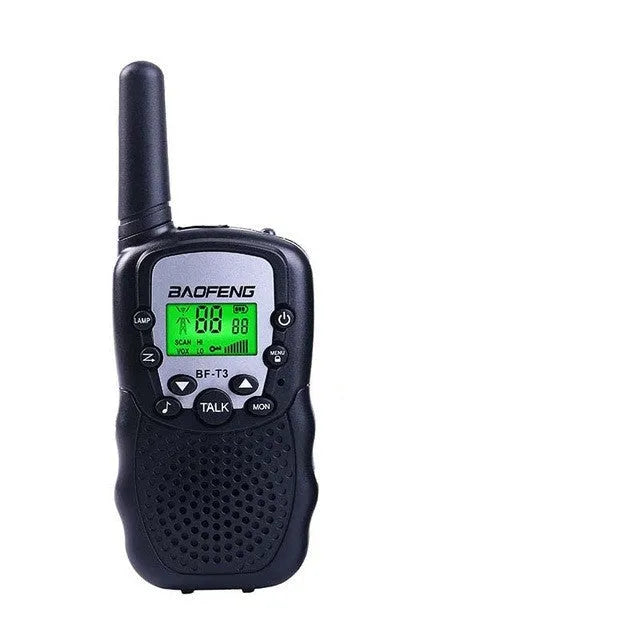 Child handheld walkie talkie set in various colours with channel display and antenna
