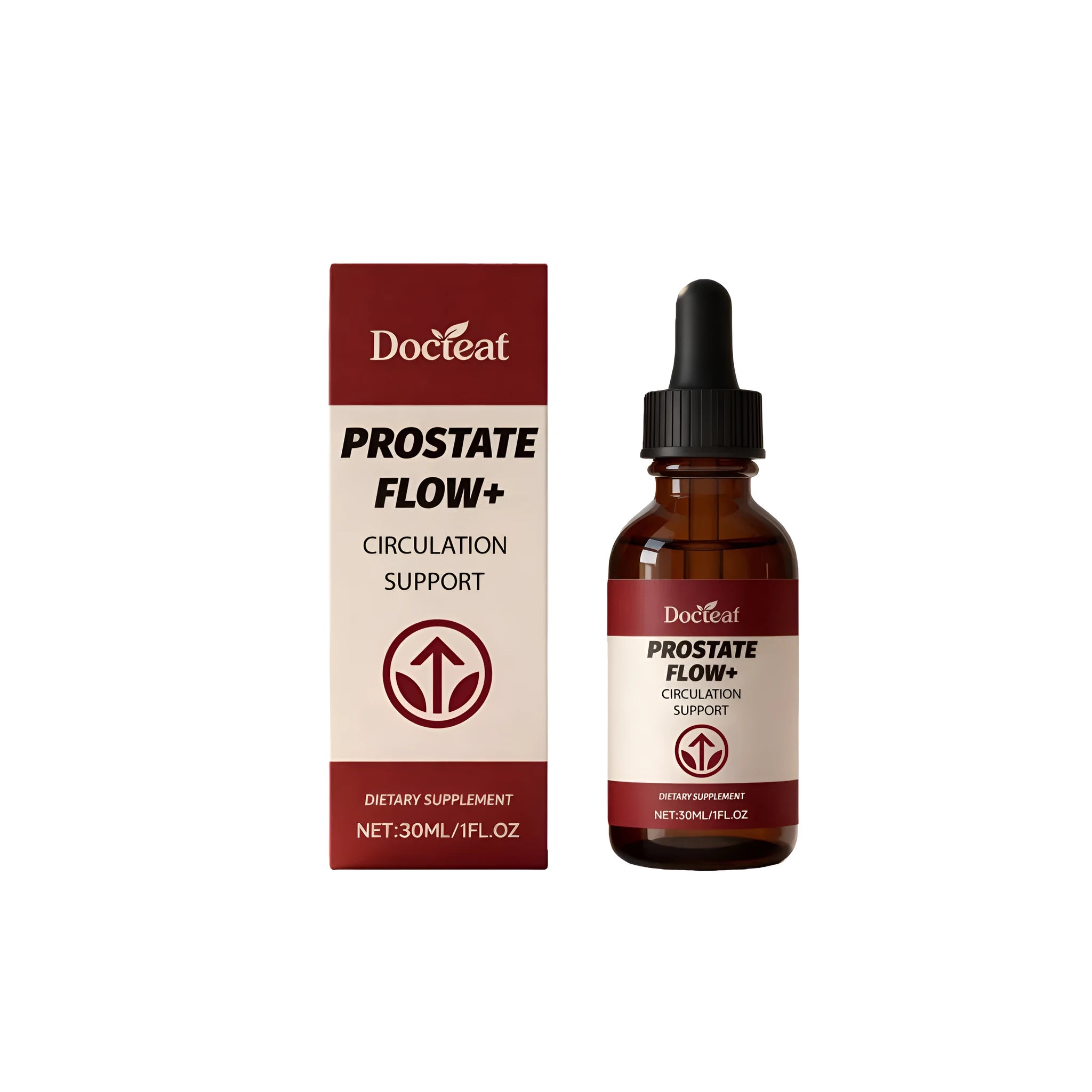 30ml bottle of Male Health Support Drops with saw palmetto and turmeric root extracts