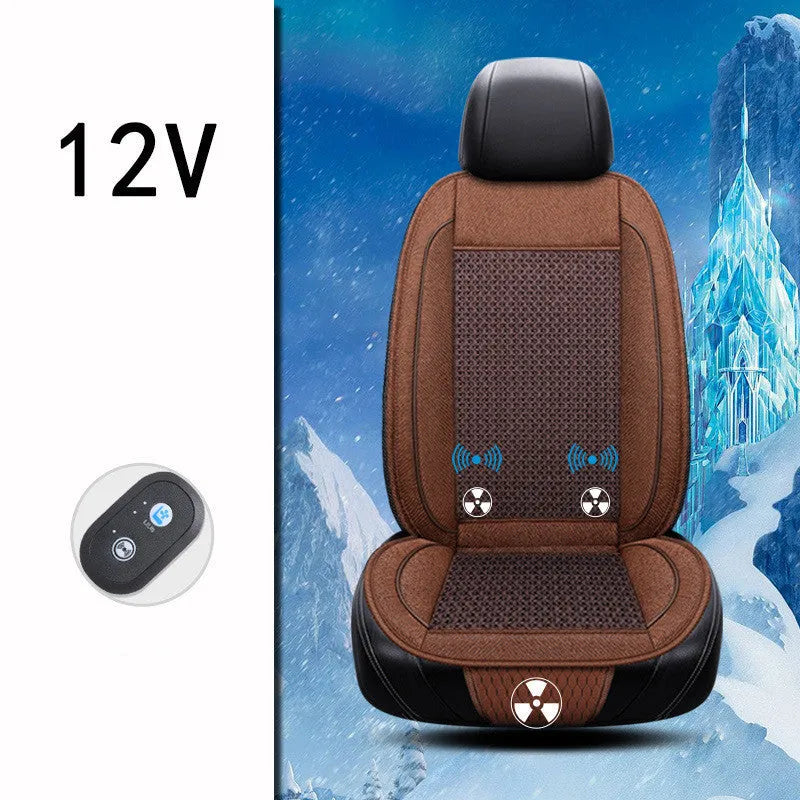 60cm square car ventilation seat cushion with massage function in black colour