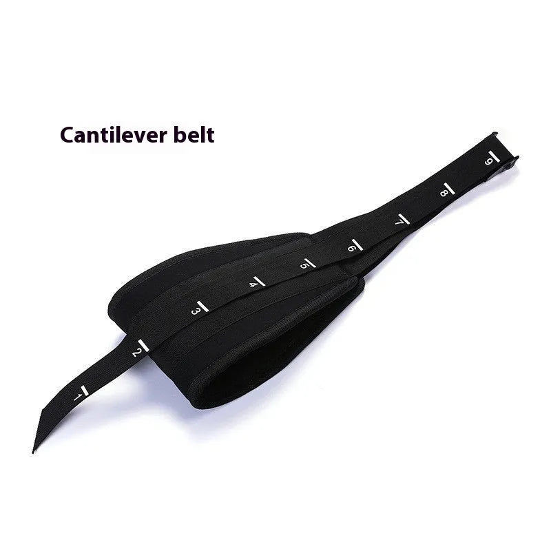 Black cantilever training band pair for pull up bar and horizontal bar abdominal muscle training