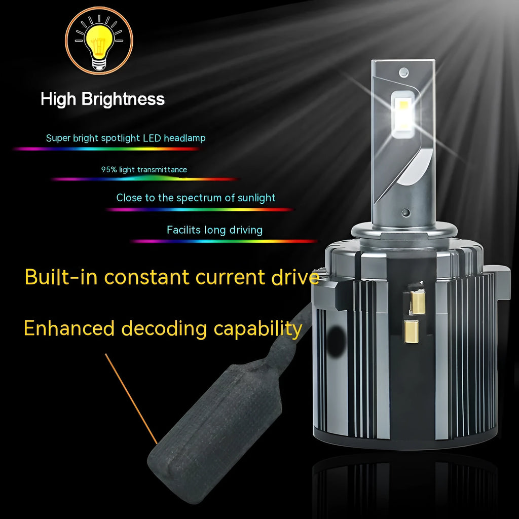 Golf 7 LED low beam headlight bulb replacement with aviation aluminium housing