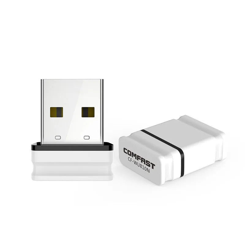 Black external USB wireless network card with dual frequency 650Mbps for desktop and laptop computers